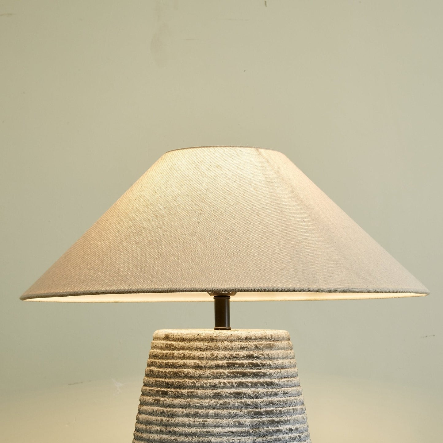 Callisto Table Lamp | Ceramic | Grey Shade