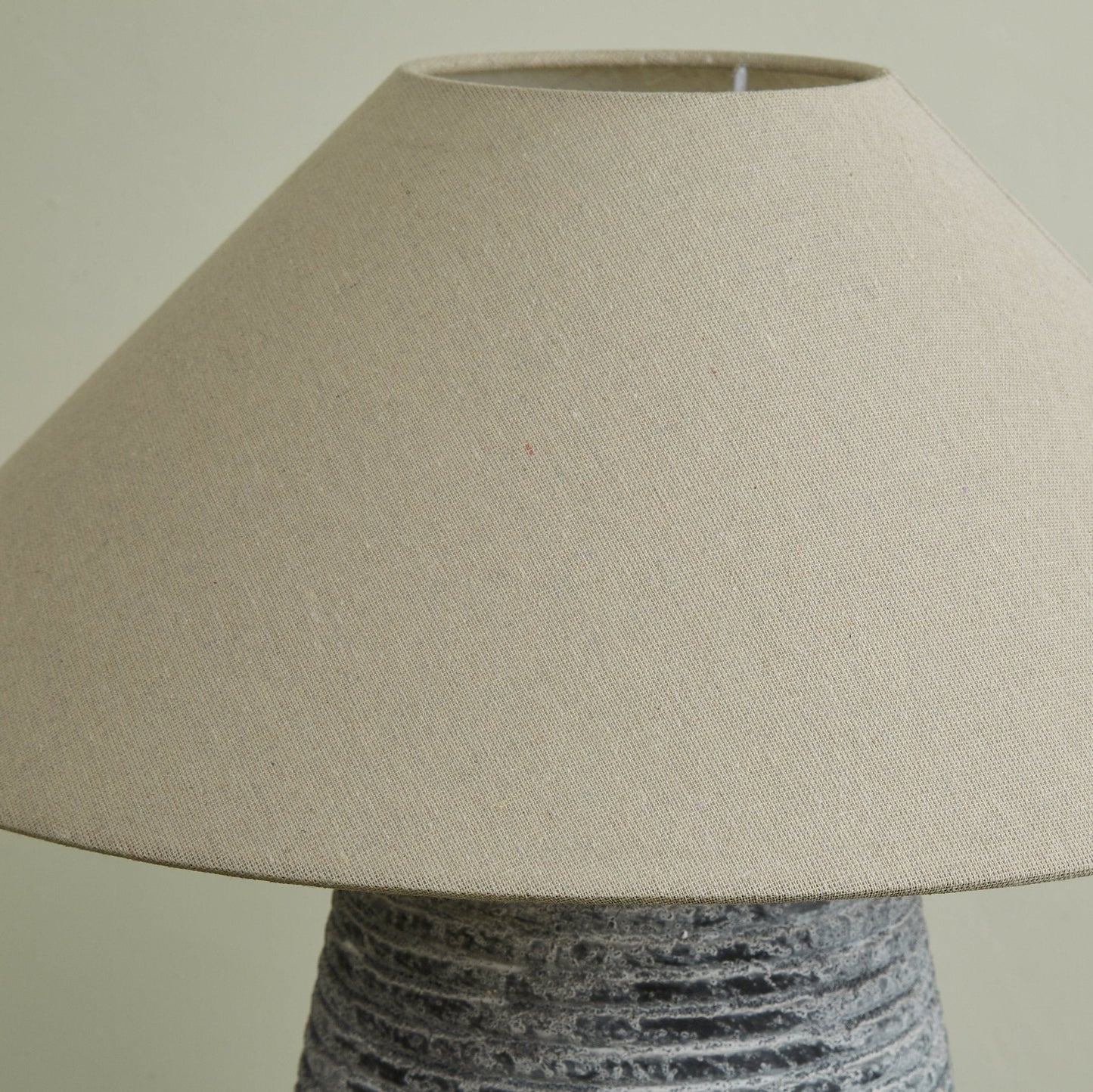 Callisto Table Lamp | Ceramic | Grey Shade