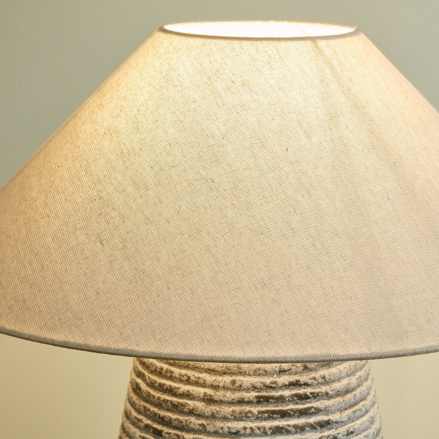 Callisto Table Lamp | Ceramic | Grey Shade