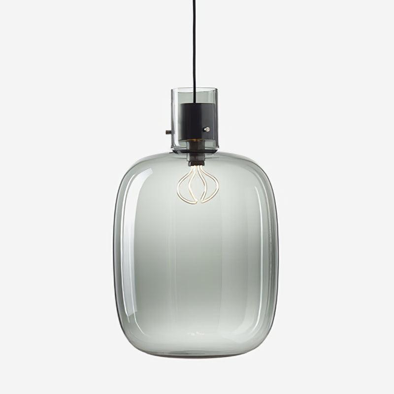 Cambre Glass Pendant Light | Metal & Glass | Rose Gold & Clear