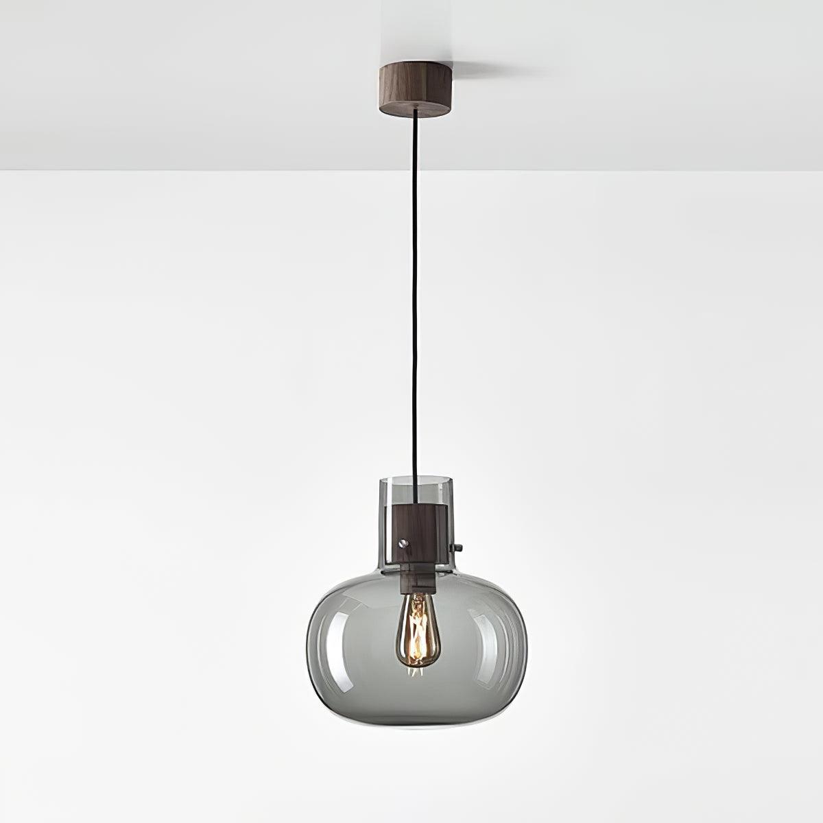 Cambre Glass Pendant Light | Metal & Glass | Rose Gold & Clear