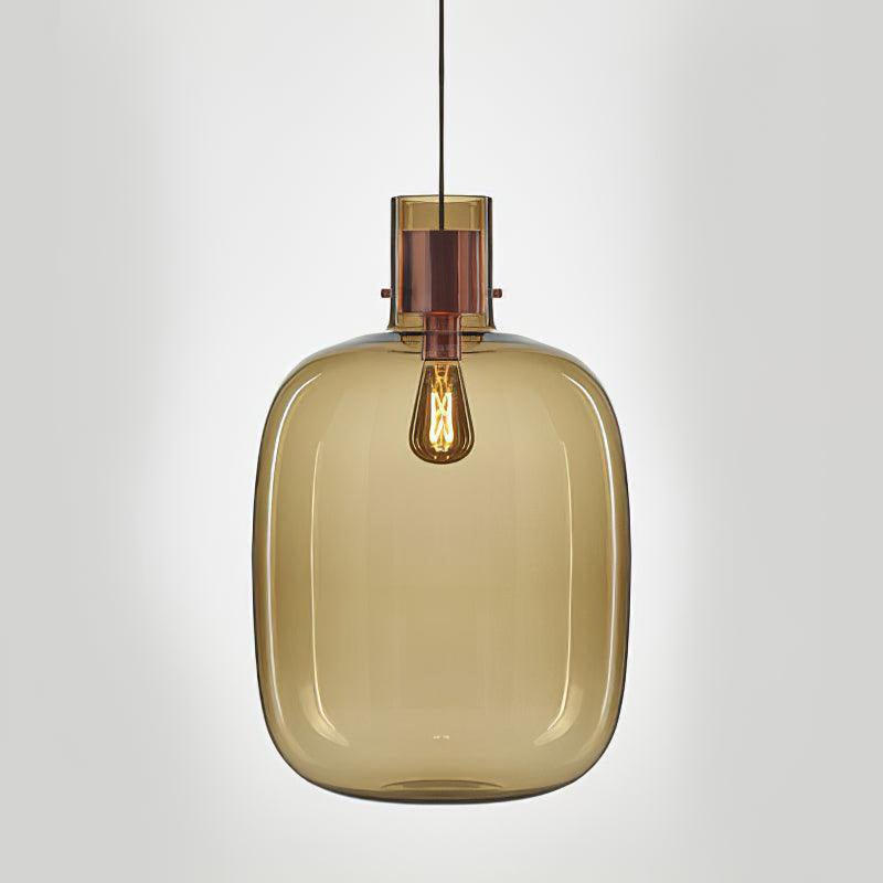 Cambre Glass Pendant Light | Metal & Glass | Rose Gold & Clear