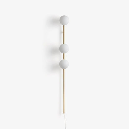 Candied Balls Wall Light | Metal & Glass | Gold/Black/White