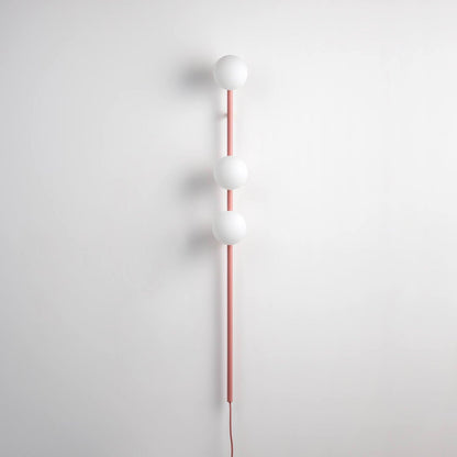 Candied Balls Wall Light | Metal & Glass | Gold/Black/White