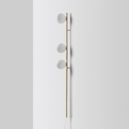 Candied Balls Wall Light | Metal & Glass | Gold/Black/White