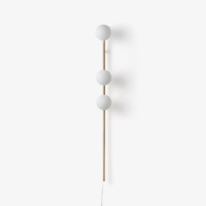 Candied Balls Wall Light | Metal & Glass | Gold/Black/White