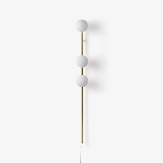 Candied Balls Wall Light | Metal & Glass | Gold/Black/White
