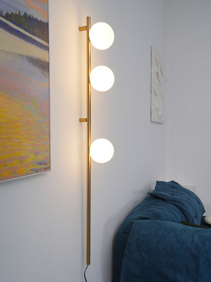 Candied Balls Wall Light | Metal & Glass | Gold/Black/White
