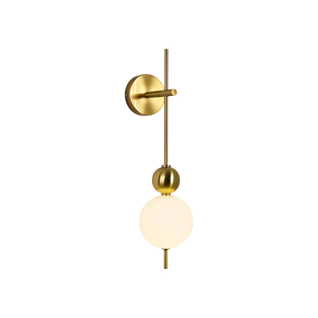 Candied Haws String Wall Lamp | Gold Metal & Acrylic | White Shade