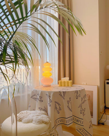 Candy Table Lamp | Colorful Marble & Glass | 20cm Diameter