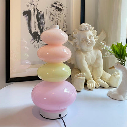 Candy Table Lamp | Colorful Marble & Glass | 20cm Diameter