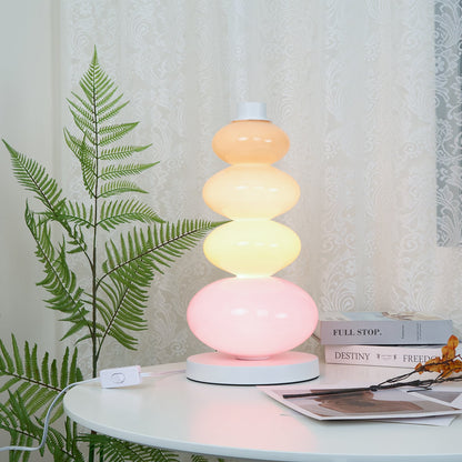 Candy Table Lamp | Colorful Marble & Glass | 20cm Diameter