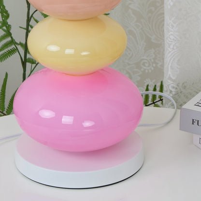 Candy Table Lamp | Colorful Marble & Glass | 20cm Diameter