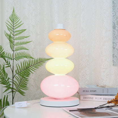 Candy Table Lamp | Colorful Marble & Glass | 20cm Diameter