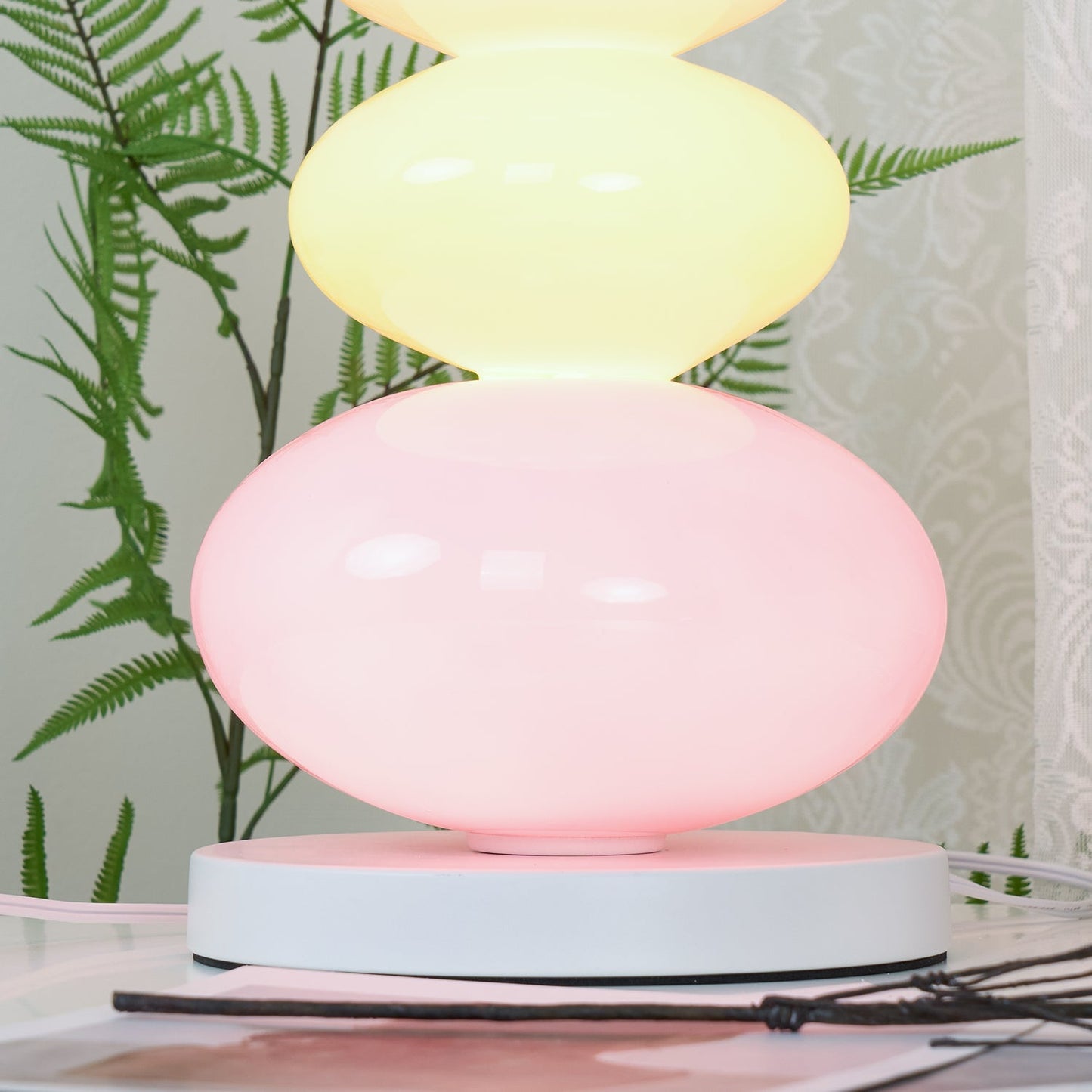 Candy Table Lamp | Colorful Marble & Glass | 20cm Diameter