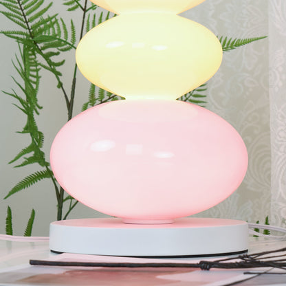 Candy Table Lamp | Colorful Marble & Glass | 20cm Diameter