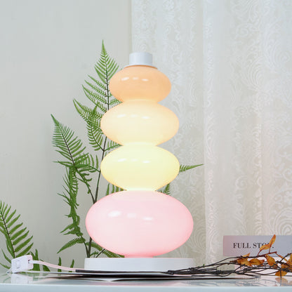 Candy Table Lamp | Colorful Marble & Glass | 20cm Diameter