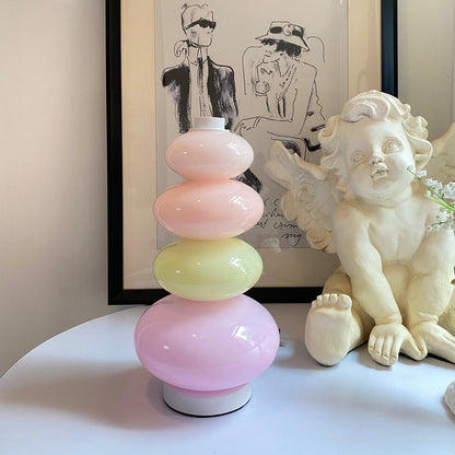 Candy Table Lamp | Colorful Marble & Glass | 20cm Diameter