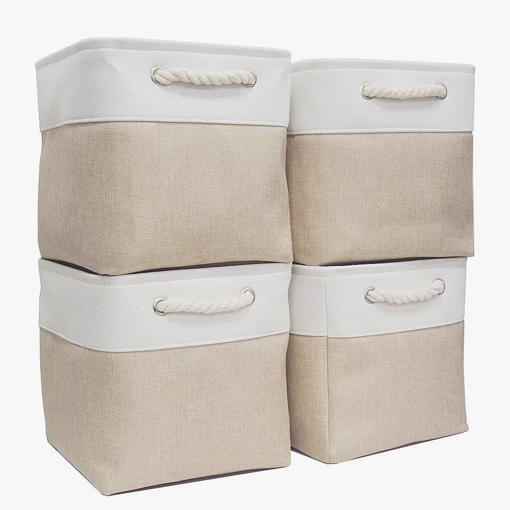 Fabric Storage Baskets | Set of 3 | 30cm Cube