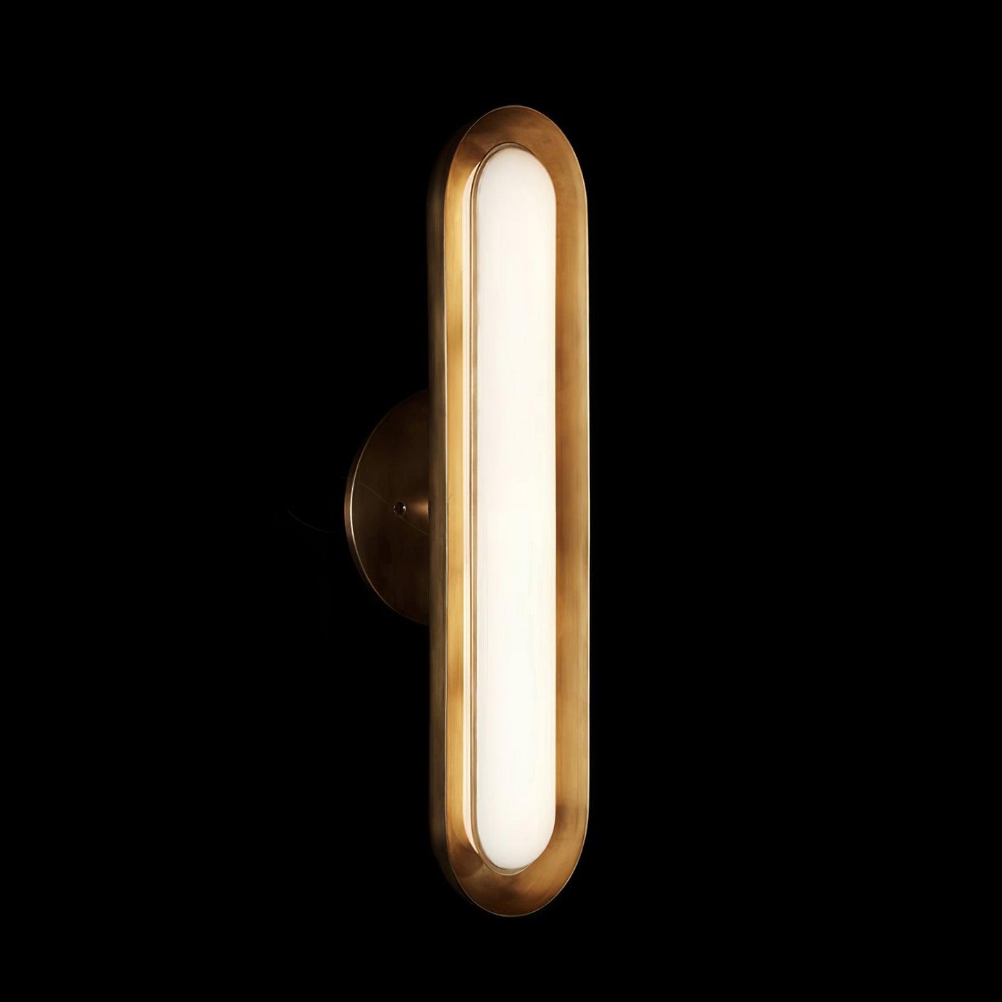 Capsule Wall Lamp | Metal & Glass | Gold or Black