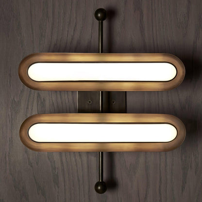 Capsule Wall Lamp | Metal & Glass | Gold or Black