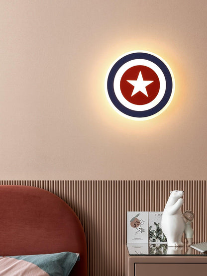 Captain Wall Lamp | Metal Acrylic Iron | Blue+Red