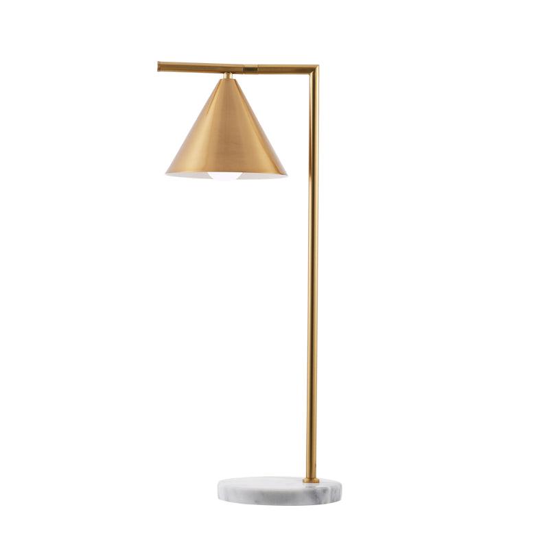 Captain Flint Table Lamp | Metal & Marble | White/Black