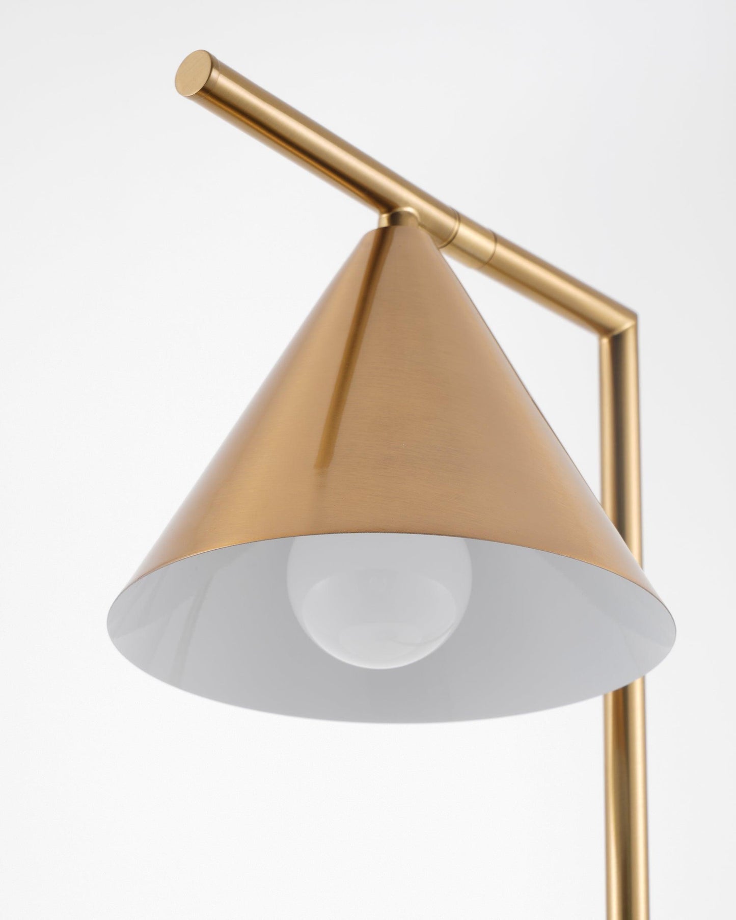 Captain Flint Table Lamp | Metal & Marble | White/Black
