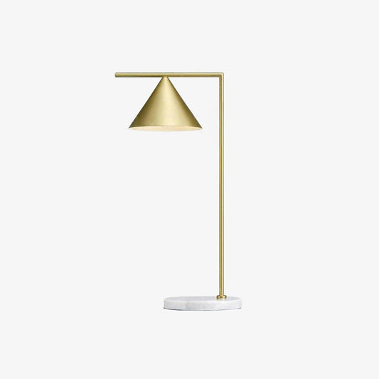 Captain Flint Table Lamp | Metal & Marble | White/Black
