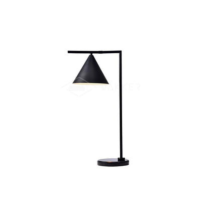 Captain Flint Table Lamp | Metal & Marble | White/Black