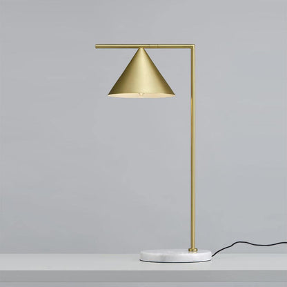 Captain Flint Table Lamp | Metal & Marble | White/Black