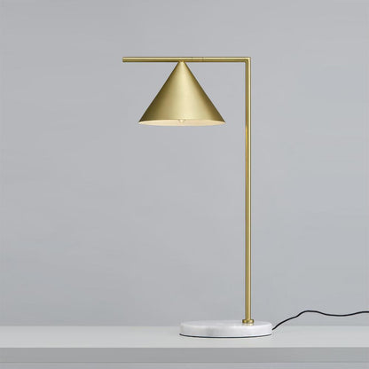Captain Flint Table Lamp | Metal & Marble | White/Black
