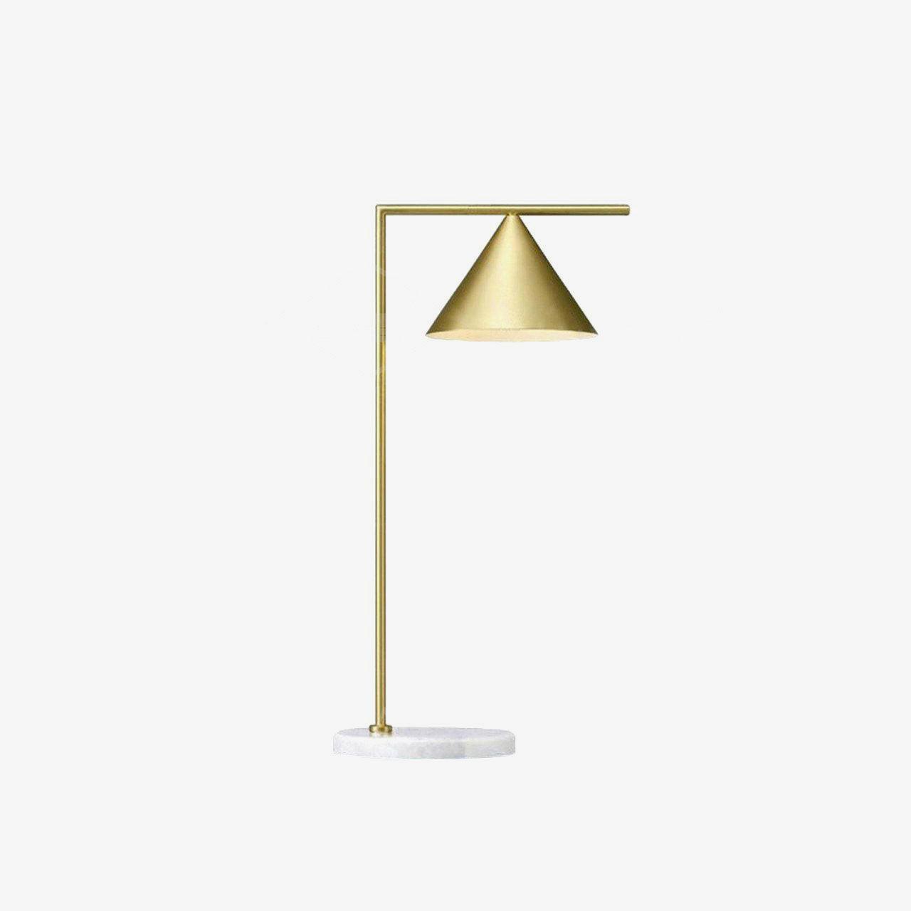 Captain Flint Table Lamp | Metal & Marble | White/Black