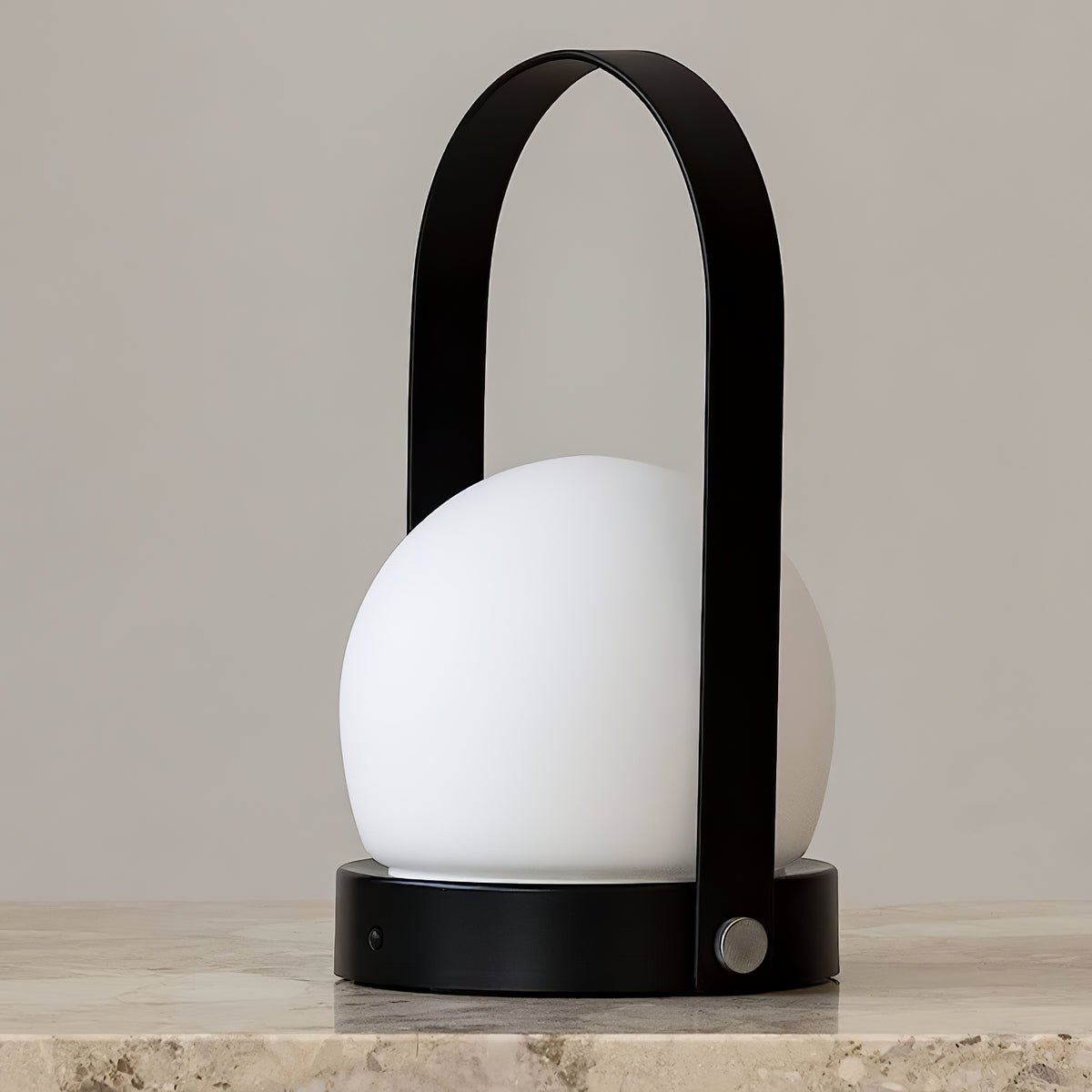 Portable Table Lamp | Metal & Glass | Warm Light, Multiple Colors