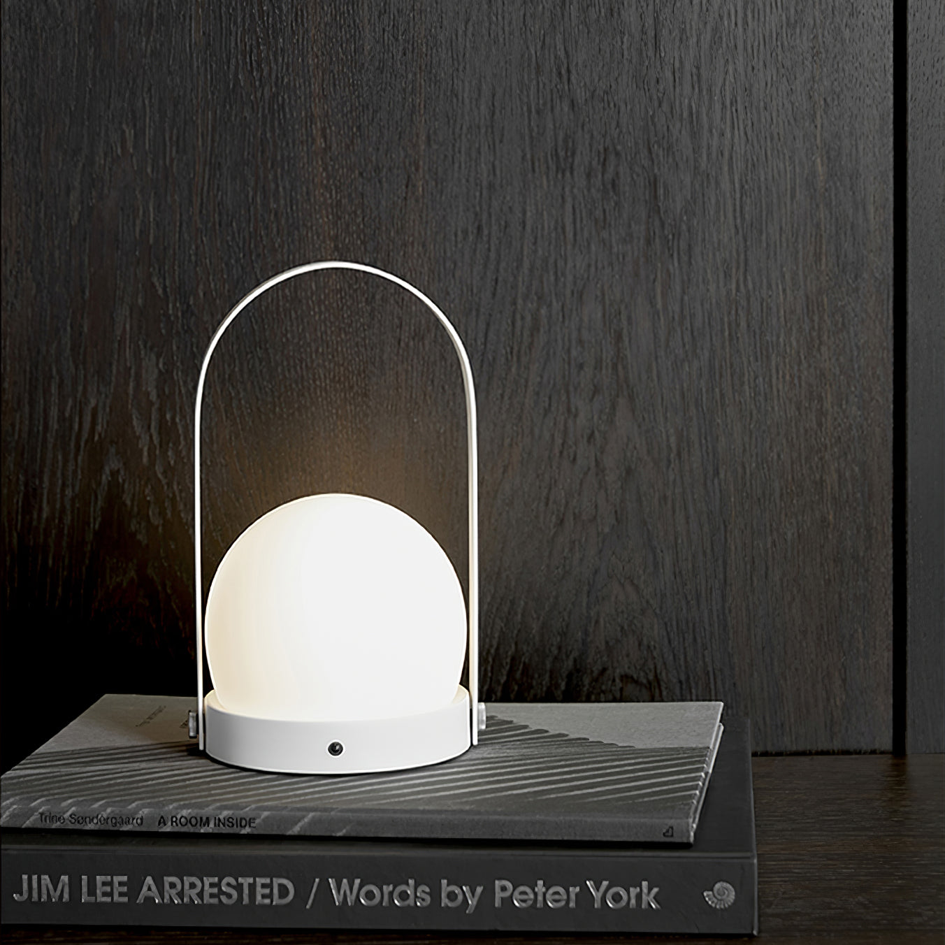 Portable Table Lamp | Metal & Glass | Warm Light, Multiple Colors
