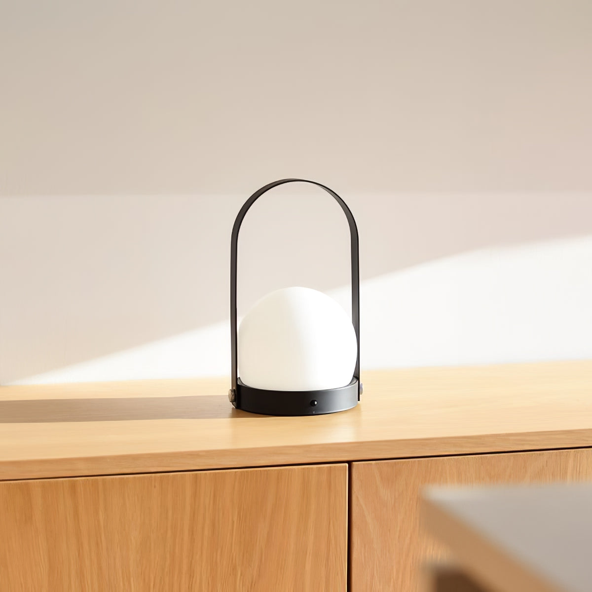 Portable Table Lamp | Metal & Glass | Warm Light, Multiple Colors