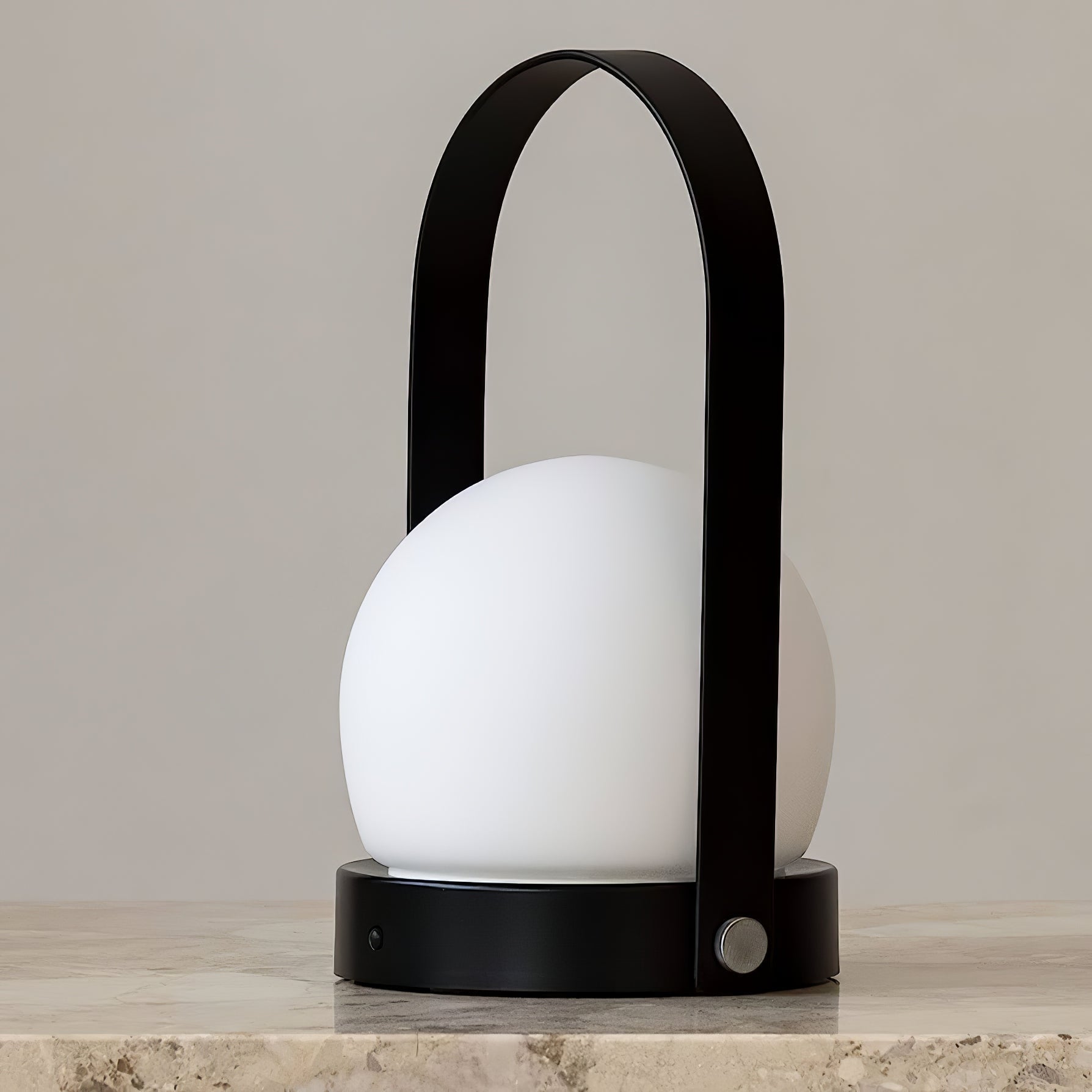 Portable Table Lamp | Metal & Glass | Warm Light, Multiple Colors