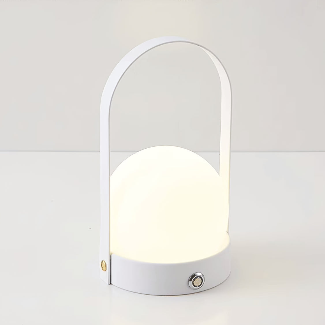 Portable Table Lamp | Metal & Glass | Warm Light, Multiple Colors