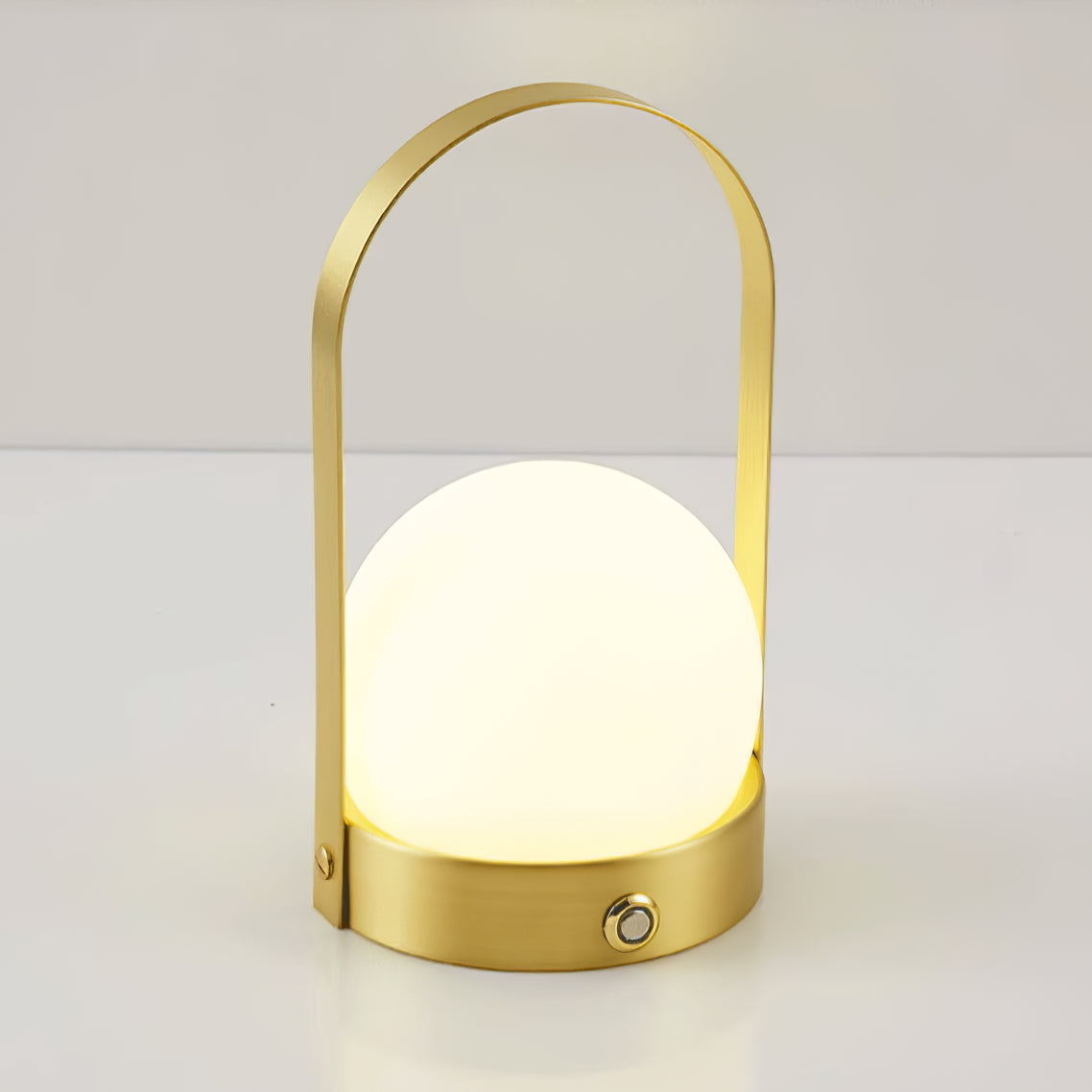 Portable Table Lamp | Metal & Glass | Warm Light, Multiple Colors
