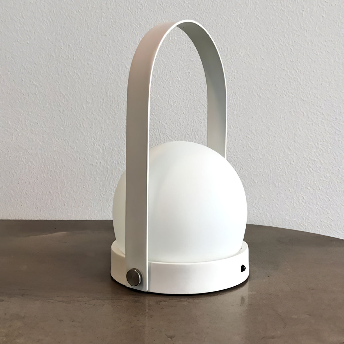 Portable Table Lamp | Metal & Glass | Warm Light, Multiple Colors