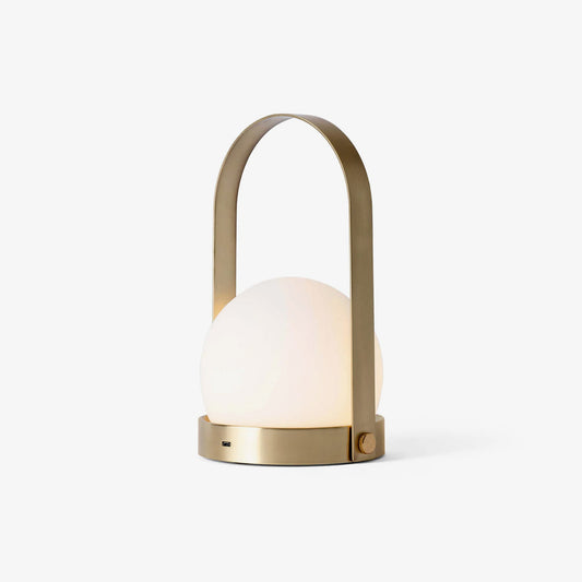Portable Table Lamp | Metal & Glass | Warm Light, Multiple Colors