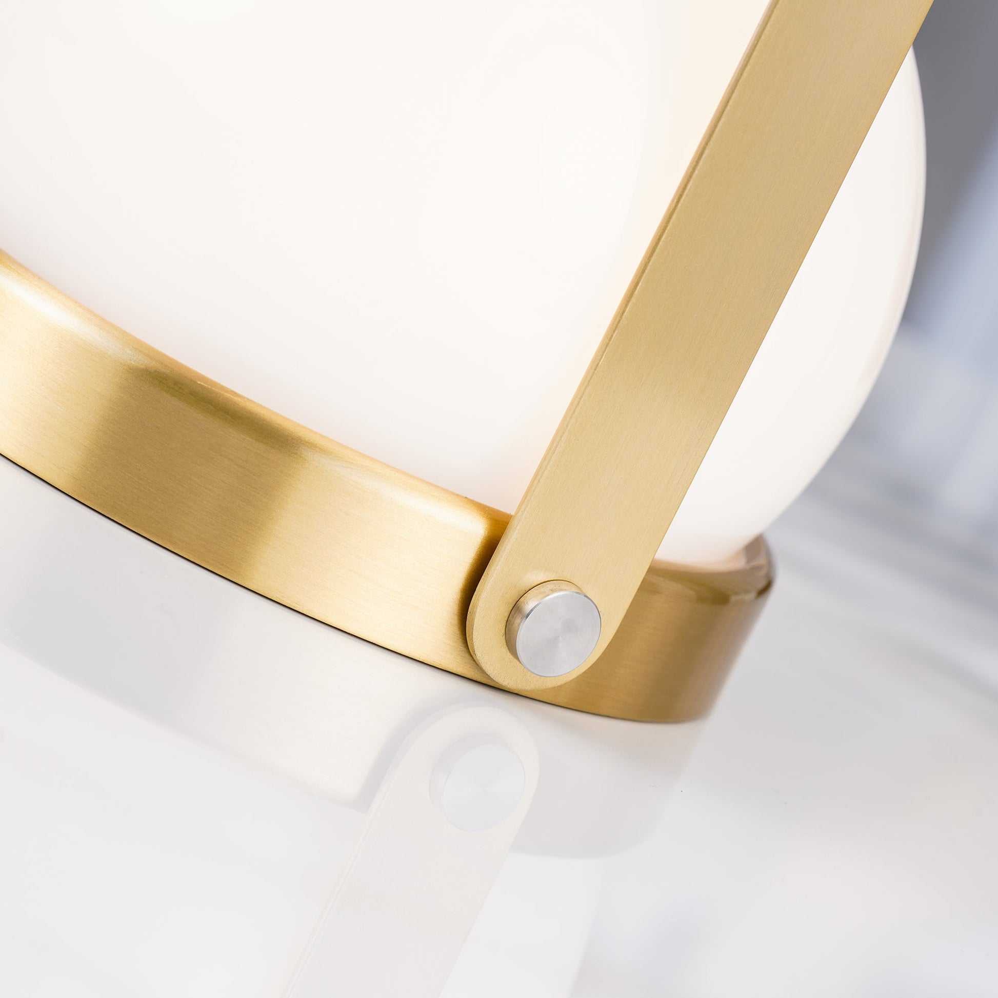 Portable Table Lamp | Metal & Glass | Warm Light, Multiple Colors