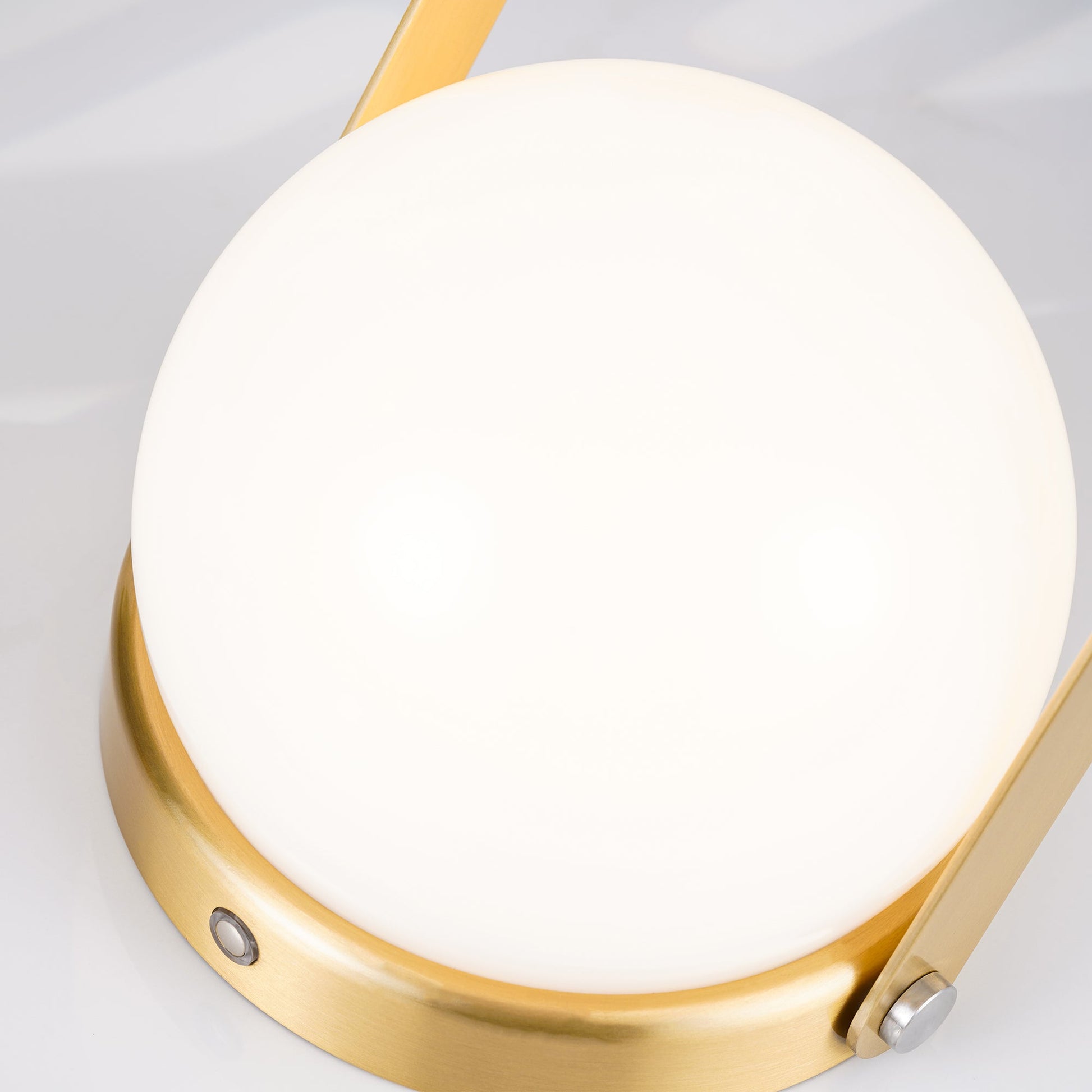 Portable Table Lamp | Metal & Glass | Warm Light, Multiple Colors