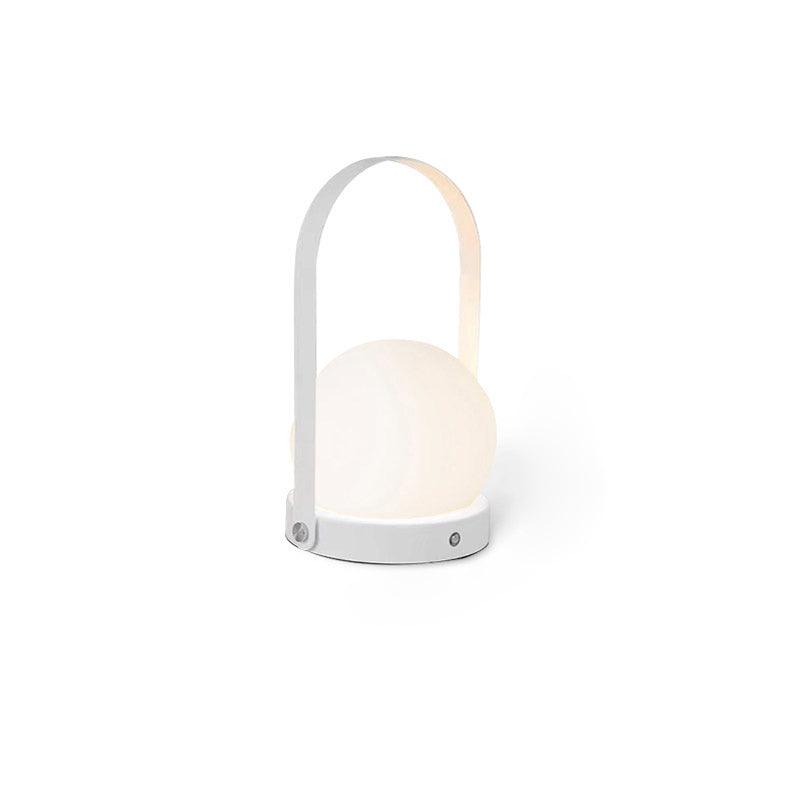 Portable Table Lamp | Metal & Glass | Warm Light, Multiple Colors