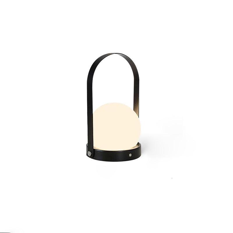 Portable Table Lamp | Metal & Glass | Warm Light, Multiple Colors