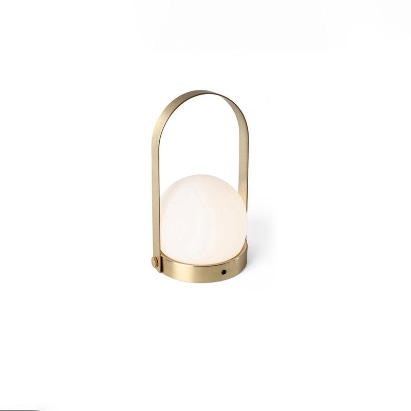 Portable Table Lamp | Metal & Glass | Warm Light, Multiple Colors