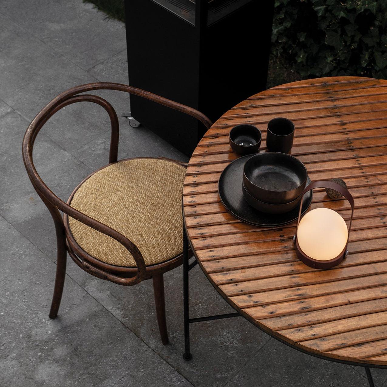 Portable Table Lamp | Metal & Glass | Warm Light, Multiple Colors