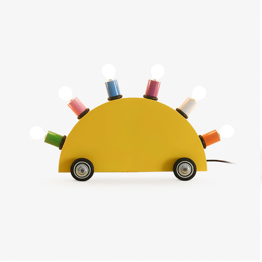 Cartoon Car Table Lamp | Metal | Yellow or Blue