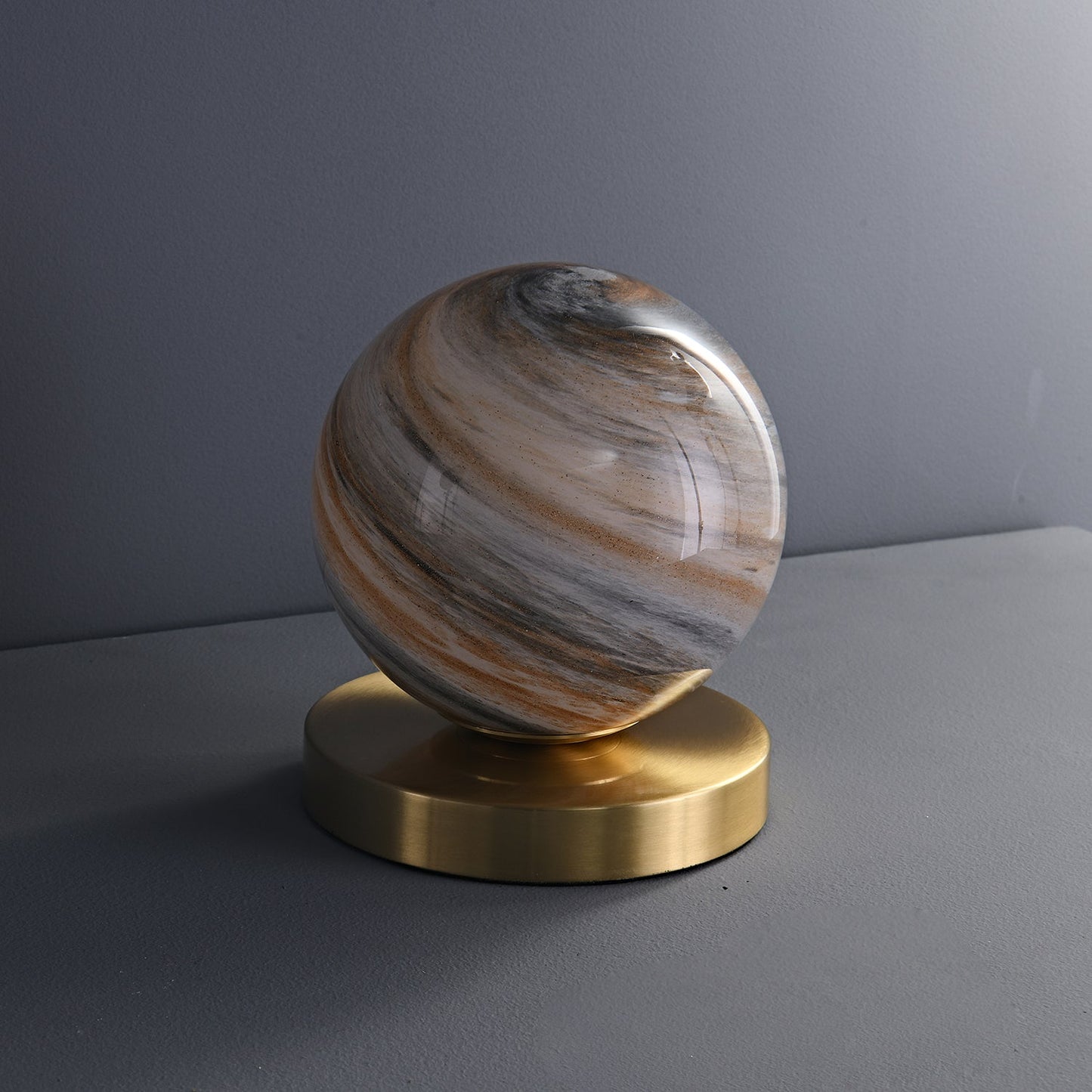 Cassiopeia Table Lamp | Marble & Brass | White