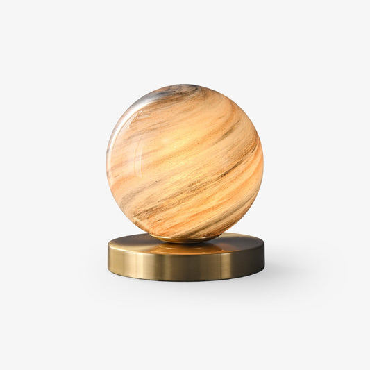 Cassiopeia Table Lamp | Marble & Brass | White